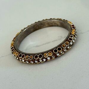 Gorgeous Vintage Crystal Bangle Bracelet
